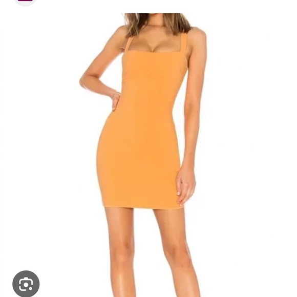Likely ‘Nahla’ mini dress in tangerine orange. From Revolve. Size 10. - Picture 2 of 8